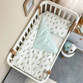 Змінний постільний комплект "Бебі Мікс" - Пір`я м`ята (3 2