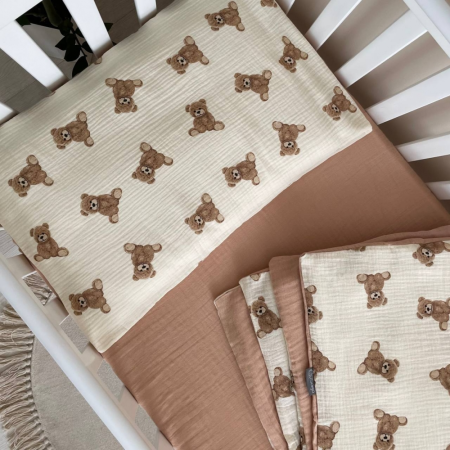 Змінна постіль Teddy - муслін (3 пр.) 120х60