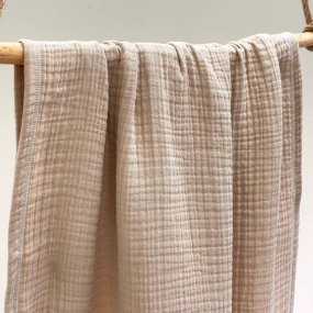 Плед MSonya беж (муслін) без бахроми, 100х80 см 2