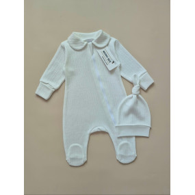 Чоловічок з комірцем 13047 "Summer Baby" (з шапочкою), ажурна