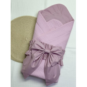 Конверт-плед DELICATE рожевий/пудра з кокосовою вставкою 2