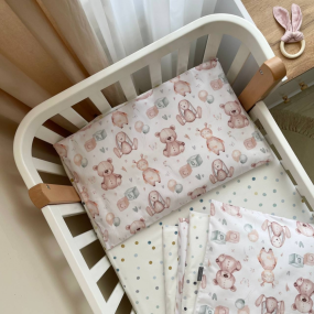 Змінна постіль - М'які іграшки (3 пр.) "Baby Mix" стандарт/овал 2