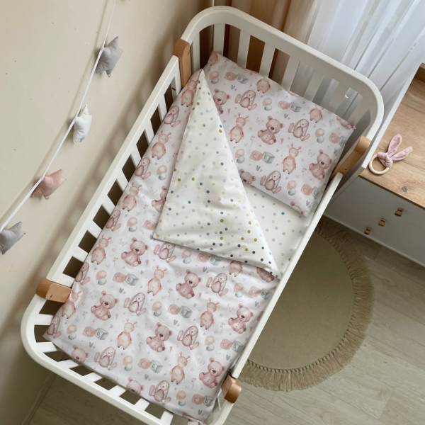 Змінна постіль - М'які іграшки (3 пр.) "Baby Mix" стандарт/овал