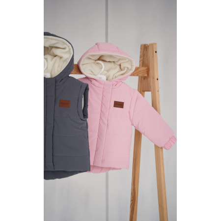 Куртка Super Jacket пудра (демі) трансформується в жилет