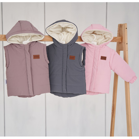 Куртка Super Jacket пудра (демі) трансформується в жилет