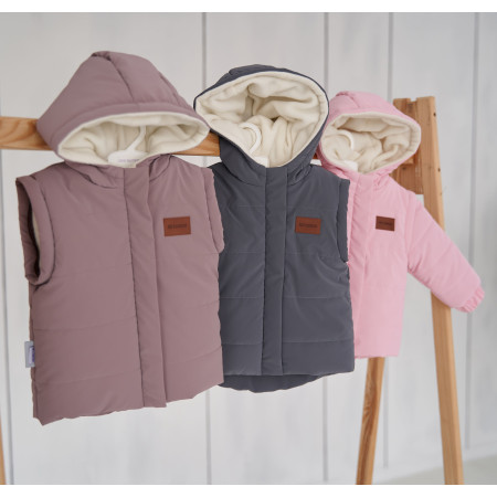 Куртка Super Jacket коричнева (демі) трансформується в жилет