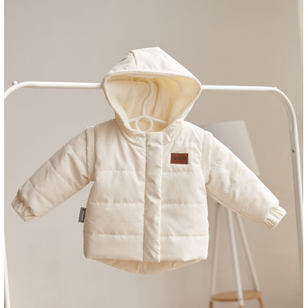 Куртка Super Jacket молочна (демі) трансформується в жилет