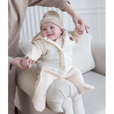 Куртка Super Jacket молочна (демі) трансформується в жилет