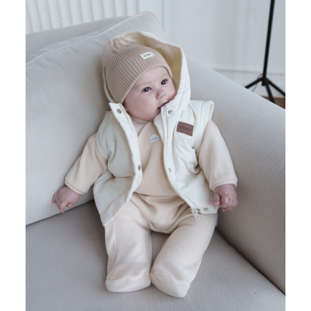 Куртка Super Jacket молочна (демі) трансформується в жилет