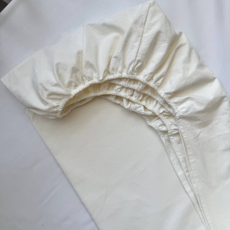 Простирадло "Mushka" молоко (варена бавовна) 60х120см