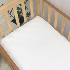 Простирадло на гумці біле (поплін) 60х120см 2