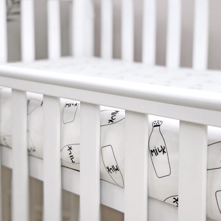 Простирадло на гумці "Молоко" (поплін) 60х120см