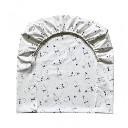 Простирадло на гумці "Молоко" (поплін) 60х120см