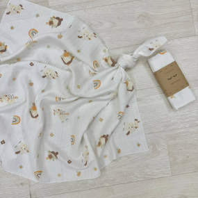 Пеленка Фея з єдинорогом муслін, 100х75 см 2