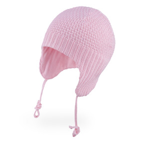 Демі шапочка 3-005670 св.рожева (в'язка на трикотажі)