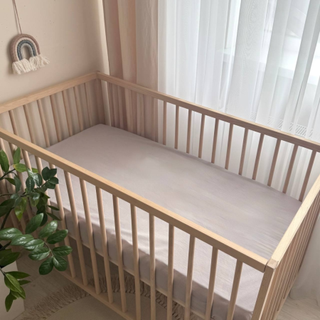 Простирадло "Mushka" сірий (варена бавовна) 60х120см