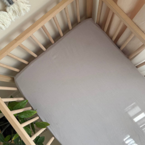 Простирадло "Mushka" сірий (варена бавовна) 60х120см 2