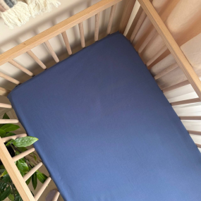 Простирадло "Mushka" синій (варена бавовна) 60х120см 2