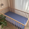 Простирадло "Mushka" синій (варена бавовна) 60х120см