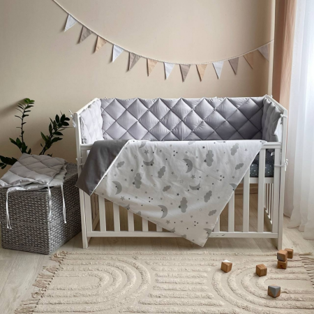 Змінний комплект - Хмаринки сірі (3 пр.) "Baby Mix"