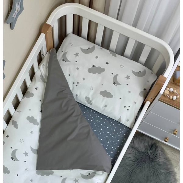 Змінний комплект - Хмаринки сірі (3 пр.) "Baby Mix"