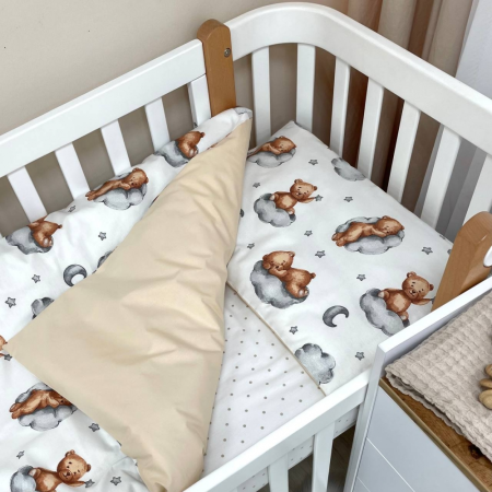 Змінний комплект - Тедді беж (3 пр.) "Baby Mix" стандарт/овал