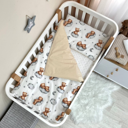 Змінний комплект - Тедді беж (3 пр.) "Baby Mix" стандарт/овал