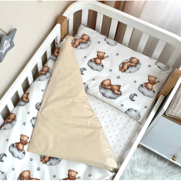 Змінний комплект - Тедді беж (3 пр.) "Baby Mix" стандарт/овал