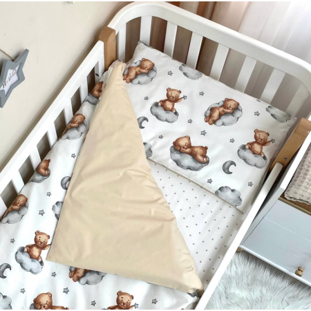 Сменный комплект - Тедди беж (3 пр.) "Baby Mix" стандарт/овал