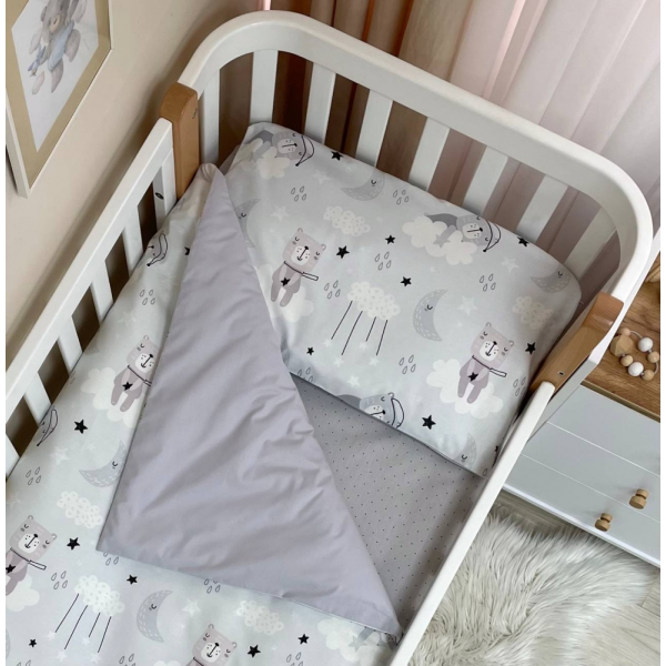 Переменная постель - Кошки в облаках серые (3 шт.) "Baby Dream"
