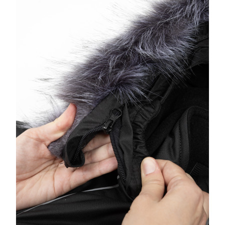 Комбінезон Аполло чорний з опушкою (2076 О)