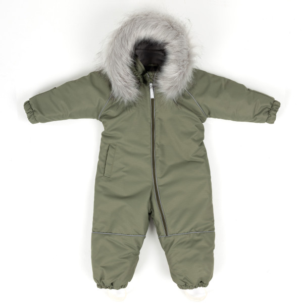 Комбінезон Аполло темно-зелений з опушкою (2075 O)