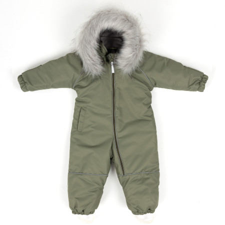 Комбінезон Аполло темно-зелений з опушкою (2075 O)