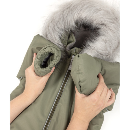 Комбінезон Аполло темно-зелений з опушкою (2075 O)