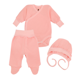 Комплект WAFFLE рожевий 255803 (вафелька) зовнішні шви