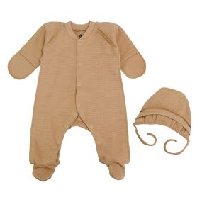 Чоловічок WAFFLE беж 255903 (вафелька) з чепчиком