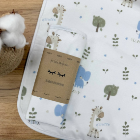 Непромокаюча пелюшка Elefans блакитний (50 на 80 см) 2