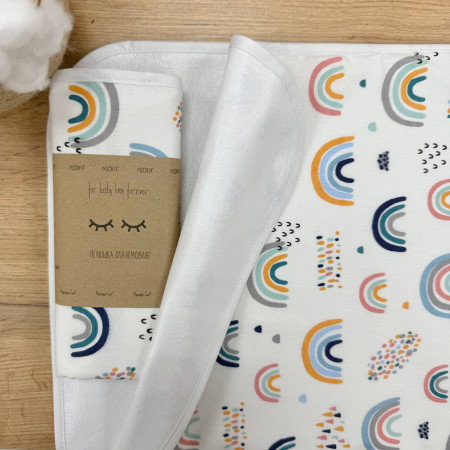 Непромокаюча пелюшка Веселки (50 на 80 см) поплін/мембрана