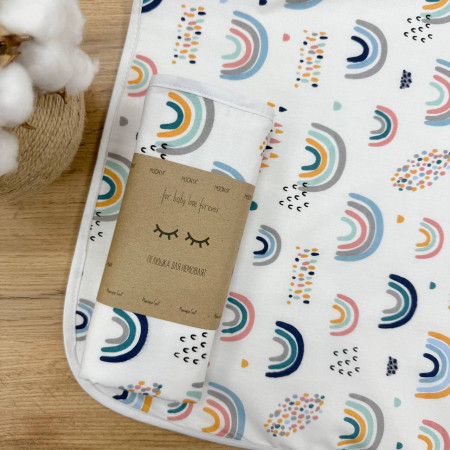 Непромокаюча пелюшка Веселки (50 на 80 см) поплін/мембрана