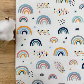 Непромокаюча пелюшка Веселки (50 на 80 см) поплін/мембрана