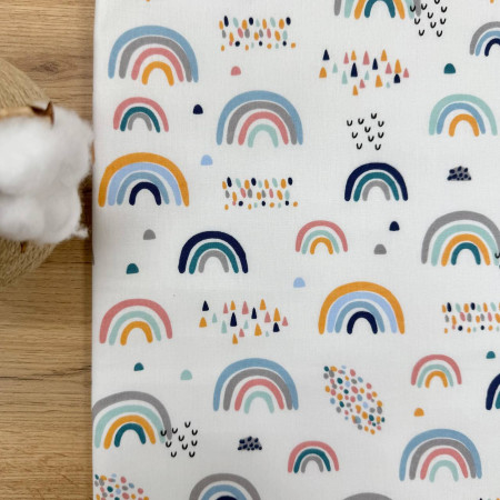 Непромокаюча пелюшка Веселки (50 на 80 см) поплін/мембрана