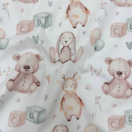 Непромокаюча пелюшка М'які іграшки (50 на 80 см) поплін/мембрана