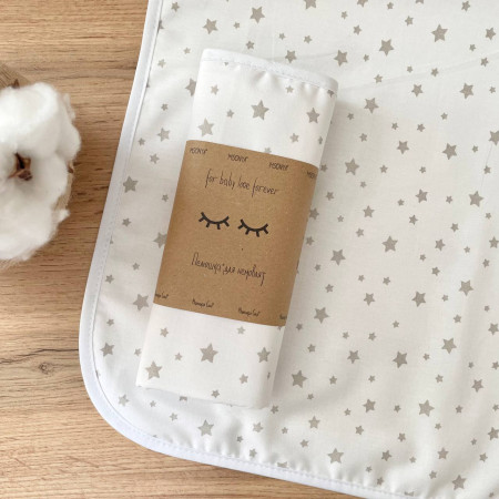 Непромокаюча пелюшка Зорепад бежевий на біл. (50 на 80 см)