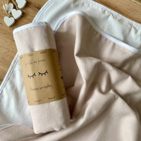 Непромокаюча пелюшка тепла Беж (50 на 80 см) фланель/мембрана