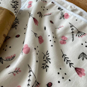 Непромокаюча пелюшка тепла Гілочки рожеві (50 на 80 см) 2