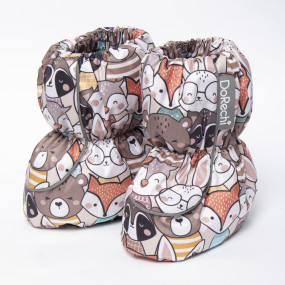 Пінетки "Звірятка" 0-18 міс. (2055) зимові мембрана