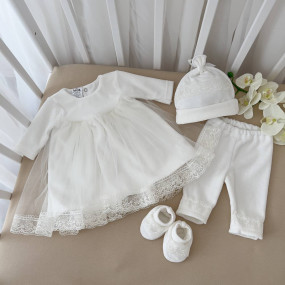 Костюм "Чарівна світлинка-3 В" д.р. молочний (туніка, лосини
