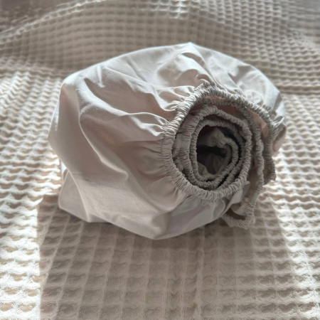 Простынь на резинке капучино (поплин) 50х90см