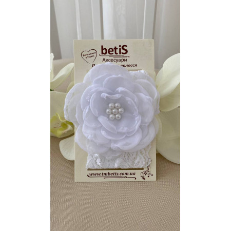 Пов`язка "Емілія" білий гіпюр Пов`язка "Емілія" білий гіпюр