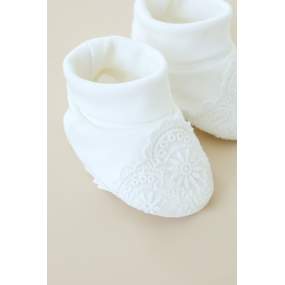 Пінетки "Viola" молочні (двонитка)